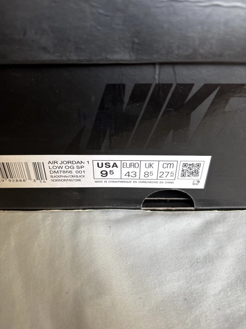 【$59 High Cost Effective】Air Jordan 1 Retro Low OG SP Travis Scott Black Phantom DM7866-001 review 