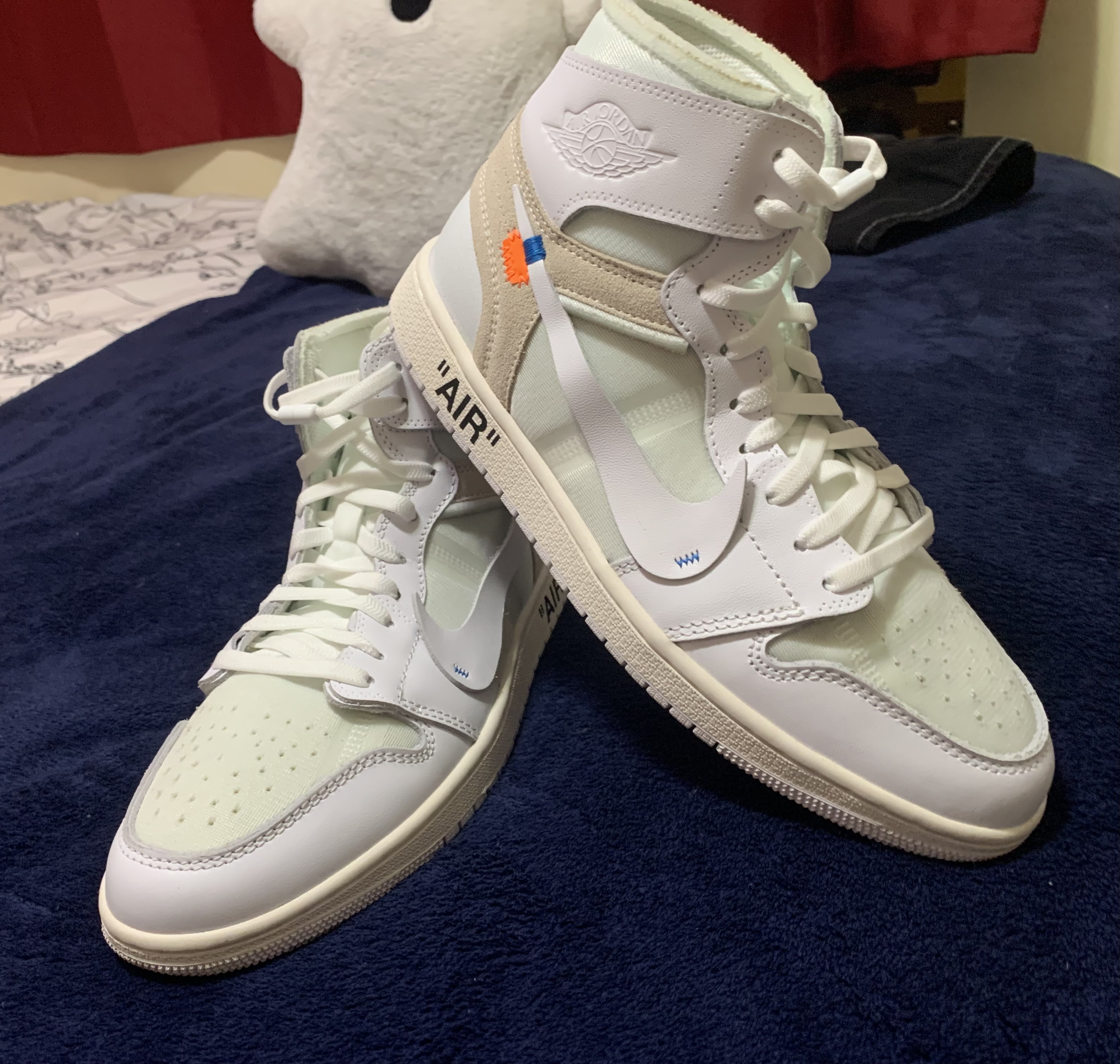 PK God Batch Nike Jordan 1 Retro High Off-White White AQ0818-100 review Jesus E. 02