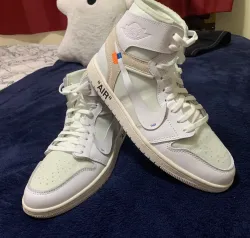 PK God Batch Nike Jordan 1 Retro High Off-White White AQ0818-100 review Jesus E. 03