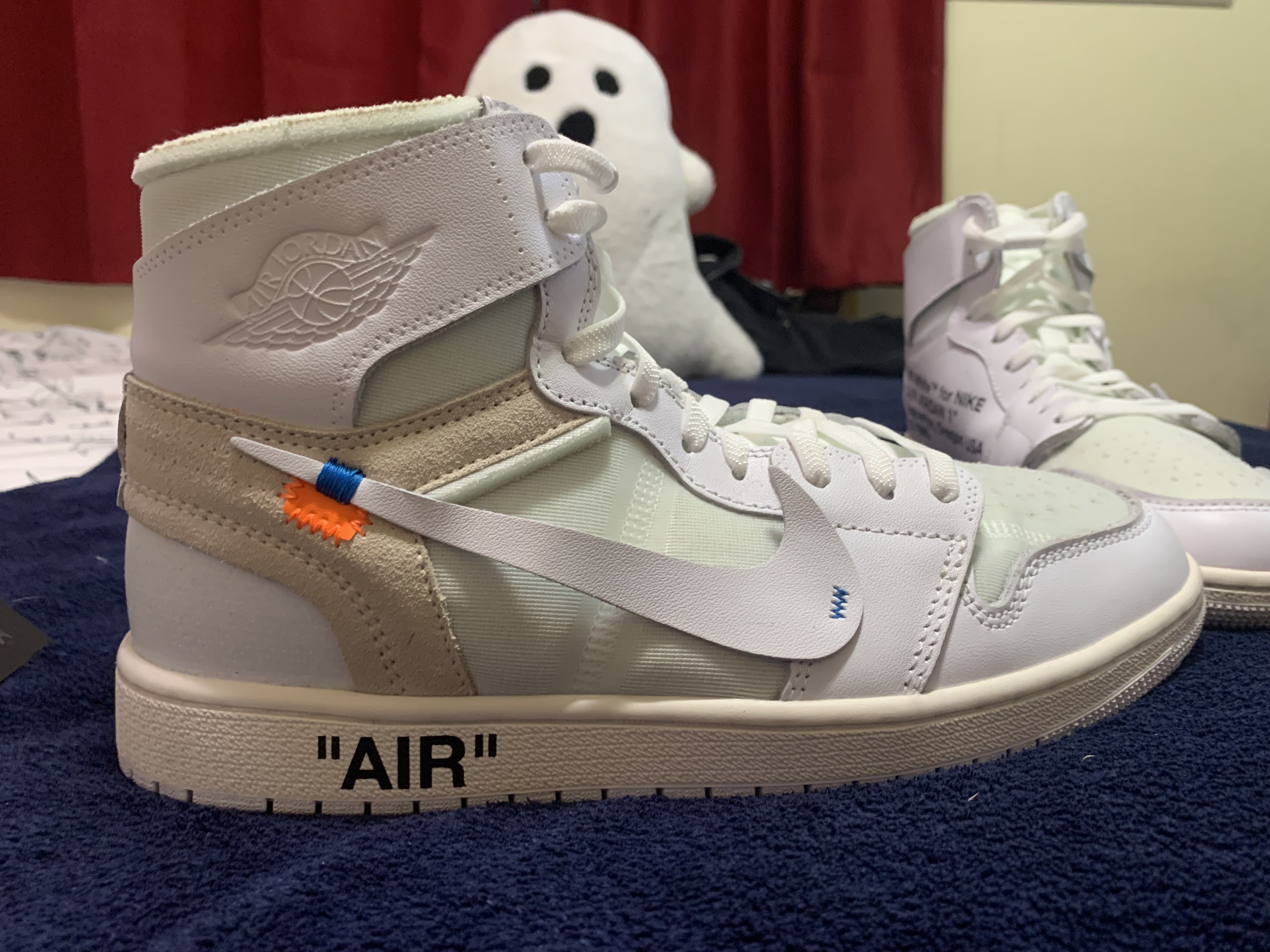 PK God Batch Nike Jordan 1 Retro High Off-White White AQ0818-100 review Jesus E. 04