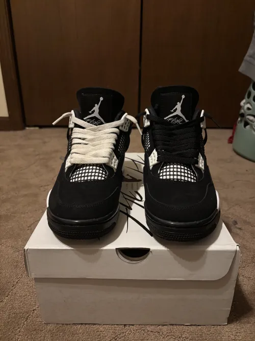 PK God Batch Nike Air Jordan 4 Retro White Thunder FQ8138-001 review 