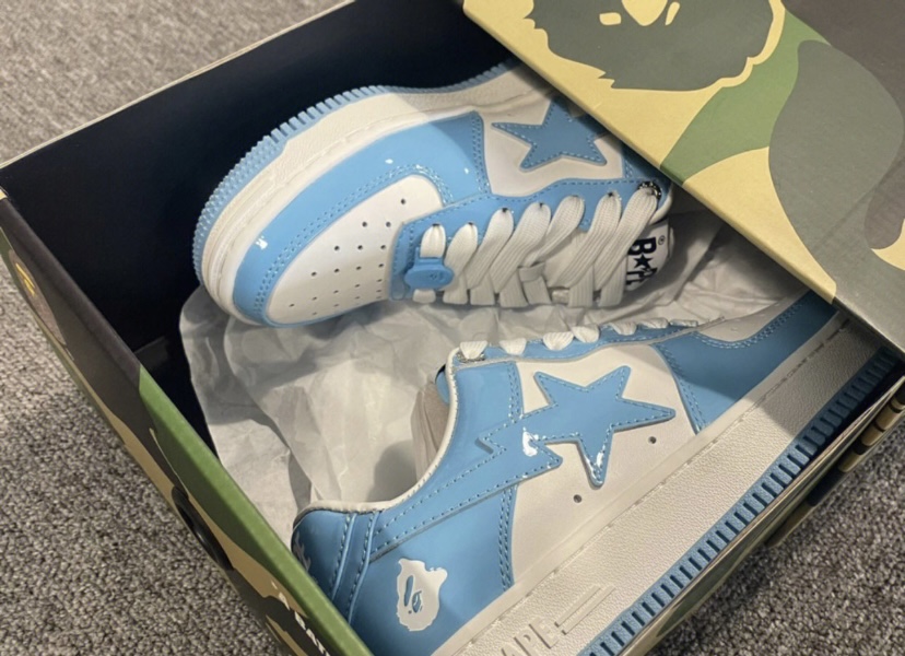 A Bathing Ape Bape Sta Low White Blue 1M70-191-001 review jacek balcerkiewicz