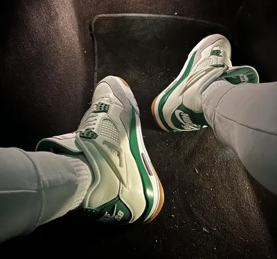 PK God Batch Jordan 4 Retro SB Pine Green DR5415-103 review HC 03
