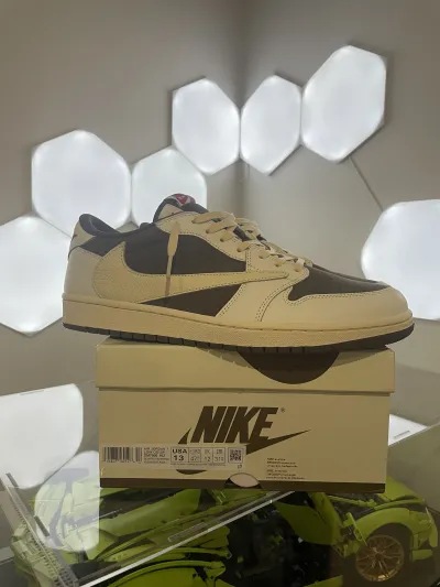 H12 Batch Air Jordan 1 Retro Low OG SP Travis Scott Reverse Mocha DM7866-162  review Quality is amazing 01