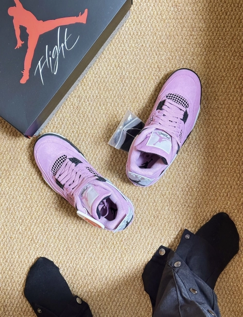 PK God Batch Air Jordan 4 Orchid AQ9129-501 review 