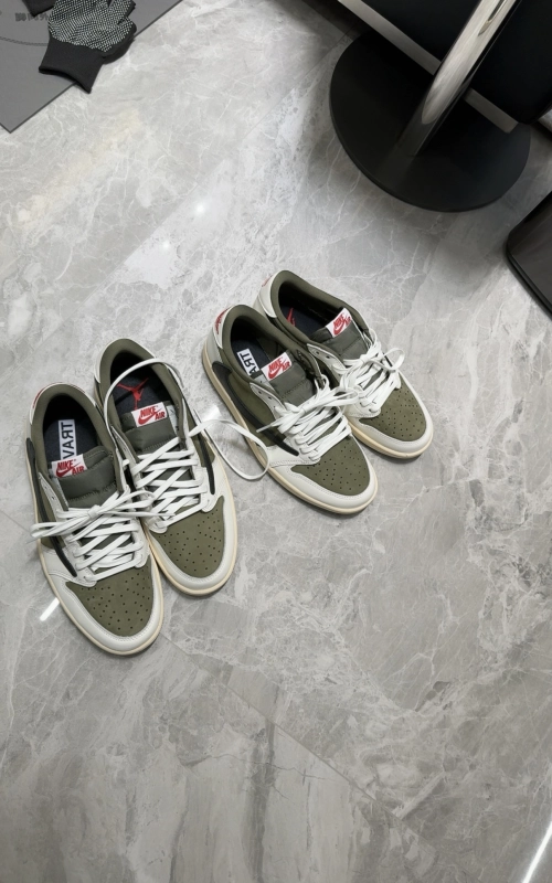 【Top PK God Batch】PK God Batch Air Jordan 1 Retro Low OG SP Travis Scott Medium Olive DM7866-200 review 