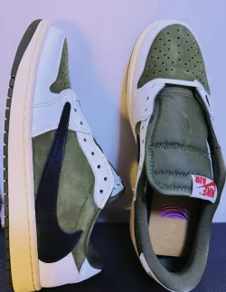 PK God Batch Air Jordan 1 Retro Low OG SP Travis Scott Medium Olive DM7866-200 review Josée Lafontaine 02