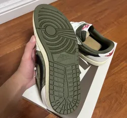 PK God Batch Air Jordan 1 Retro Low OG SP Travis Scott Medium Olive DM7866-200 review Sidhakveer Badwal 02