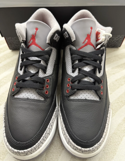 PK God Batch Air Jordan 3 Retro OG 'Black Cement' DN3707-010 review 