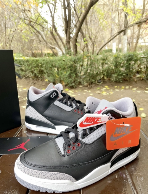 PK God Batch Air Jordan 3 Retro OG 'Black Cement' DN3707-010 review 