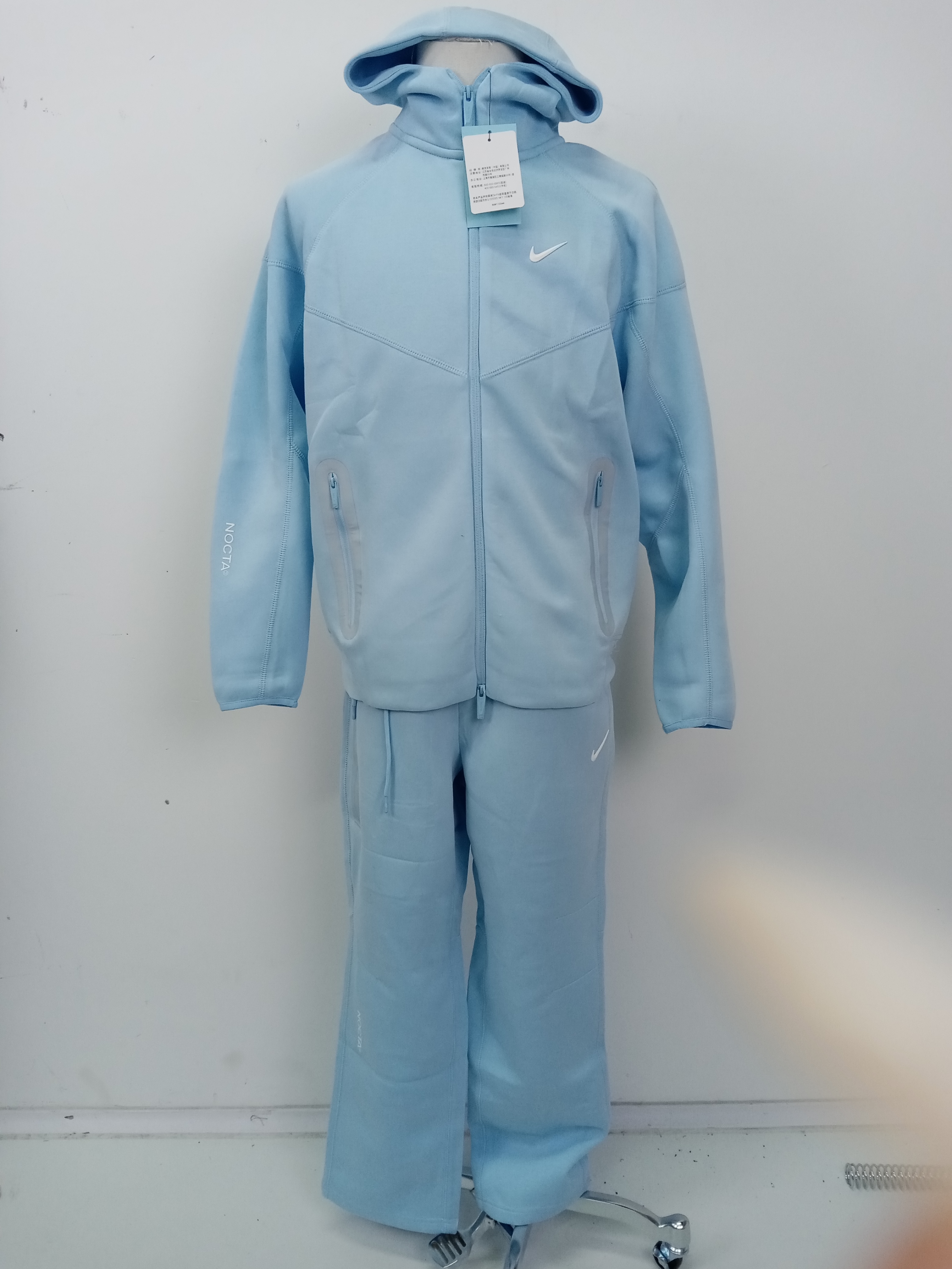 Nike x NOCTA Tech Fleece Hoodie & Joggers Set Black/Green/Blue YZ FD8454-010 review stockxkicks 00