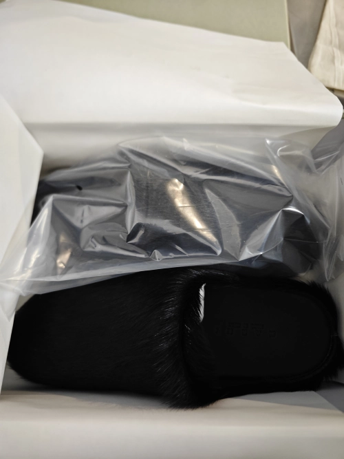 Marni Black LONG-HAIR CALFSKIN FUSSBETT SABOT Slide SBMR000600P412200N99 review 