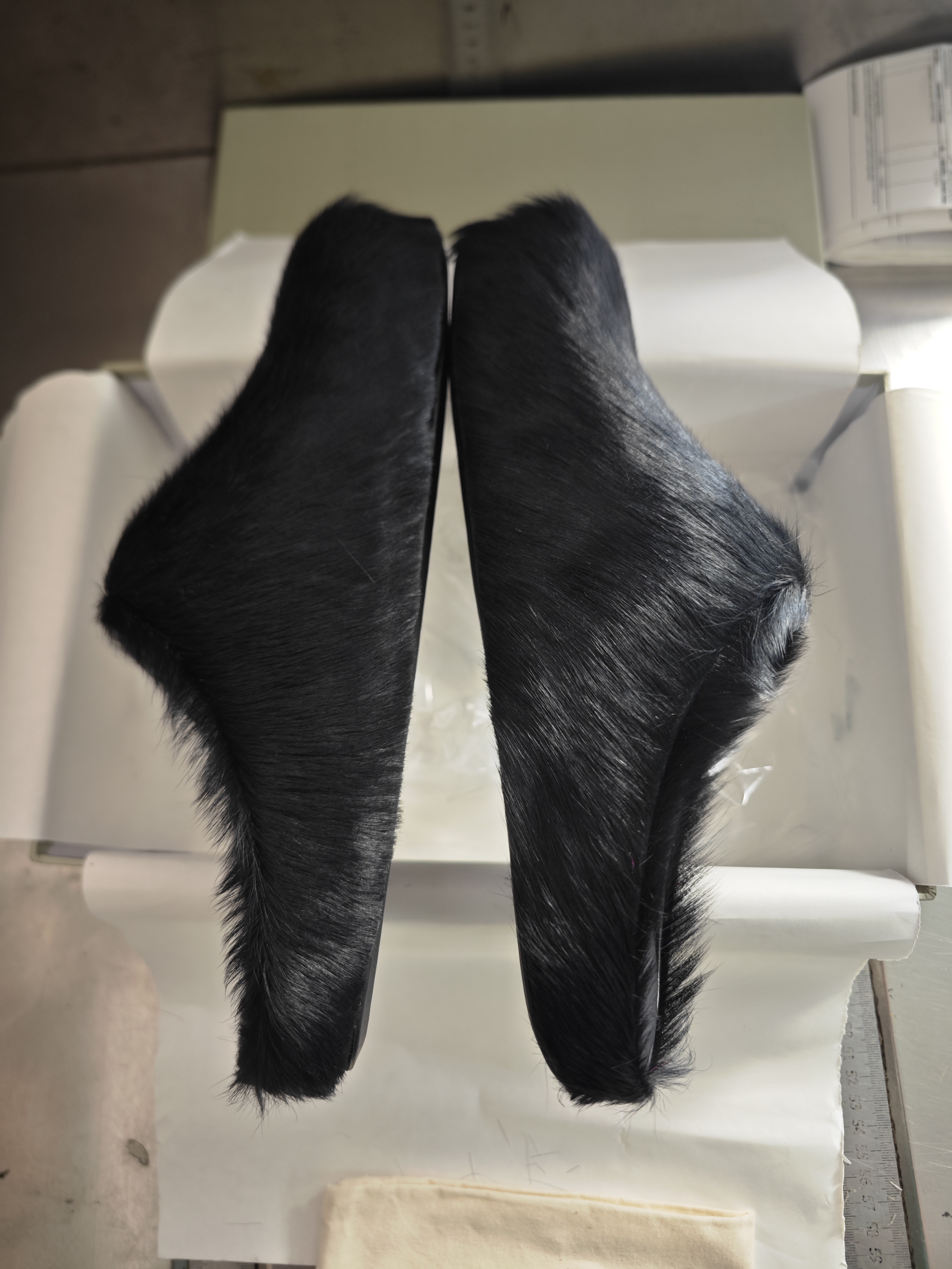 Marni Black LONG-HAIR CALFSKIN FUSSBETT SABOT Slide SBMR000600P412200N99 review Lydia Nguyen 02