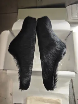 Marni Black LONG-HAIR CALFSKIN FUSSBETT SABOT Slide SBMR000600P412200N99 review Lydia Nguyen 03