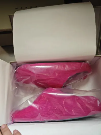 MARNI FUCHSIA Pink Fussbett Sabot Loafers Slide SBMR000600P412200C57 review Dwayne Ballard