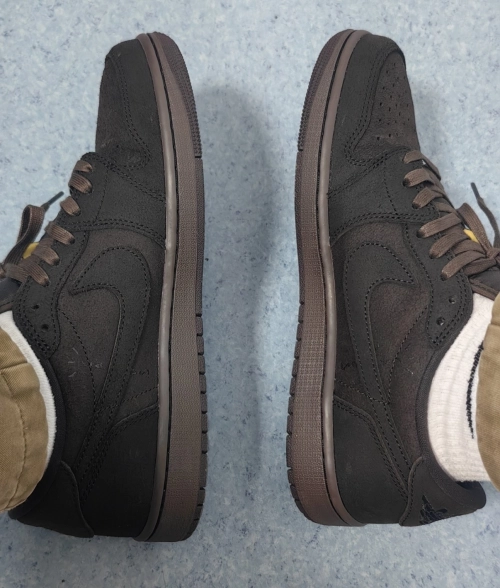 PK God Batch Travis Scott x Air Jordan 1 Low OG SP-T Velvet Brown DM7866-202 review 