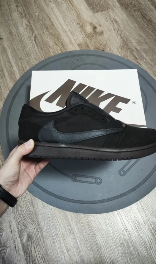 PK God Batch Travis Scott x Air Jordan 1 Low OG SP-T Velvet Brown DM7866-202 review 