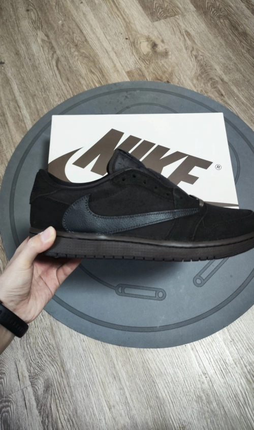PK God Batch Travis Scott x Air Jordan 1 Low OG SP-T Velvet Brown DM7866-202 review 