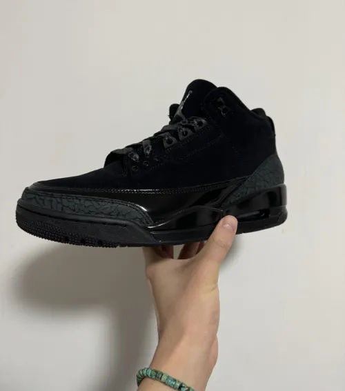 PK God Batch Air Jordan 3 Retro 'Black Cat' CT8532-001 review 