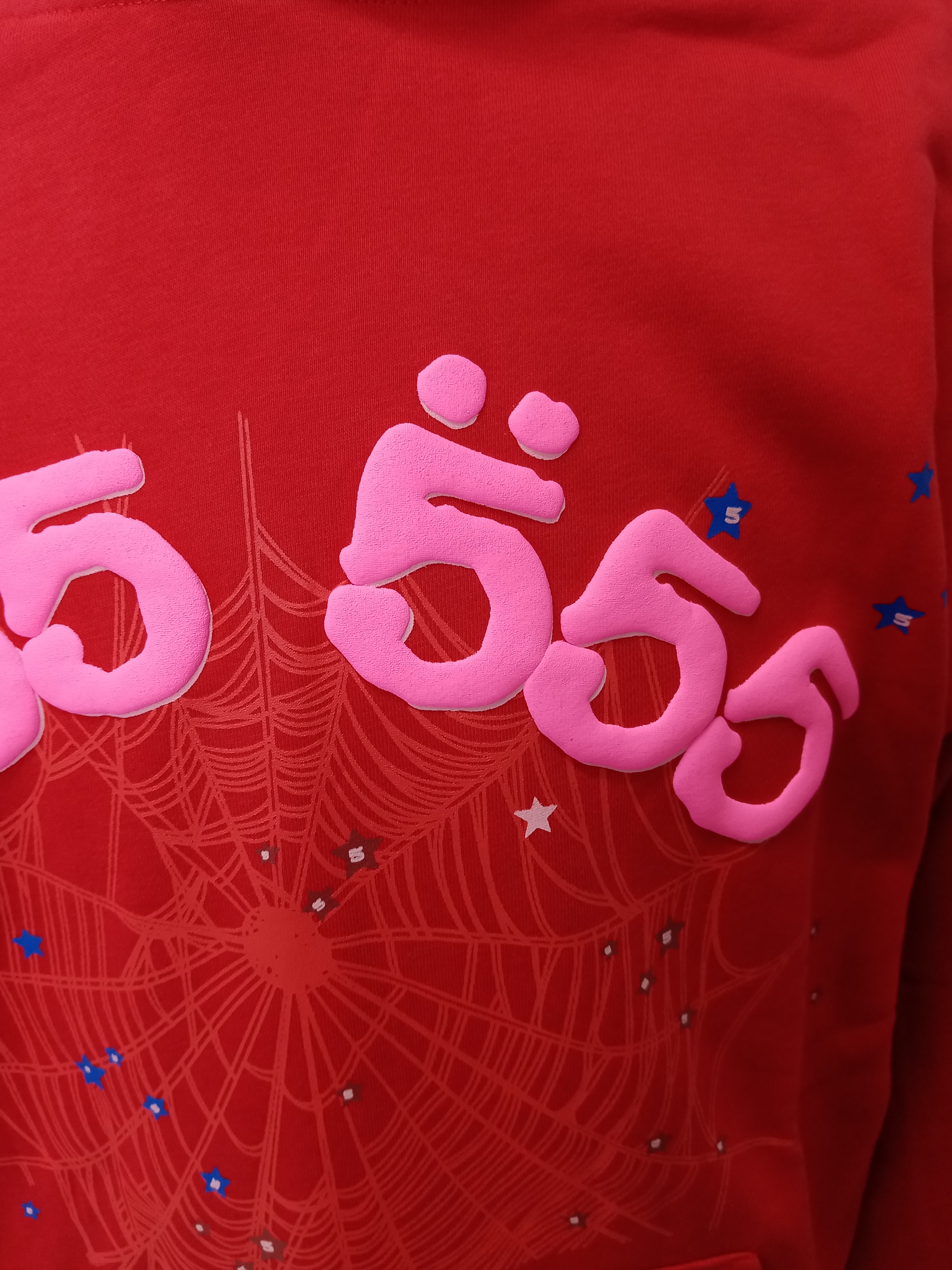 Sp5der Worldwide Red Angel Number 555 Hoodie Red YZ EG922 review Massi 00