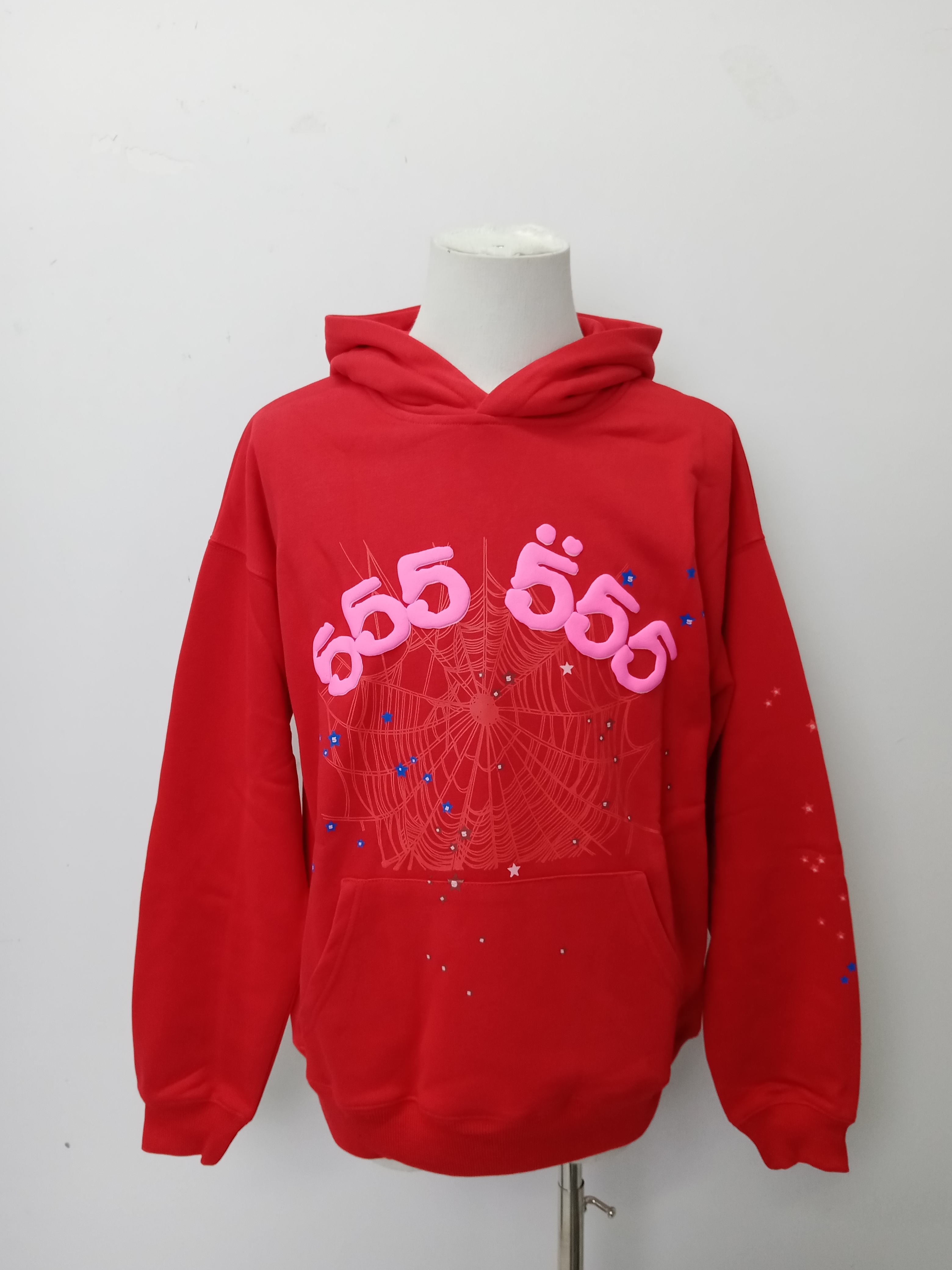 Sp5der Worldwide Red Angel Number 555 Hoodie Red YZ EG922 review Massi 02