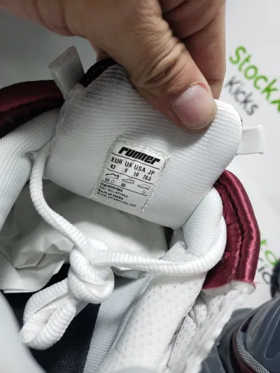 Balenciaga Runner Sneaker White Wine Red 677403 W3RB3 9069 review Mikel 01