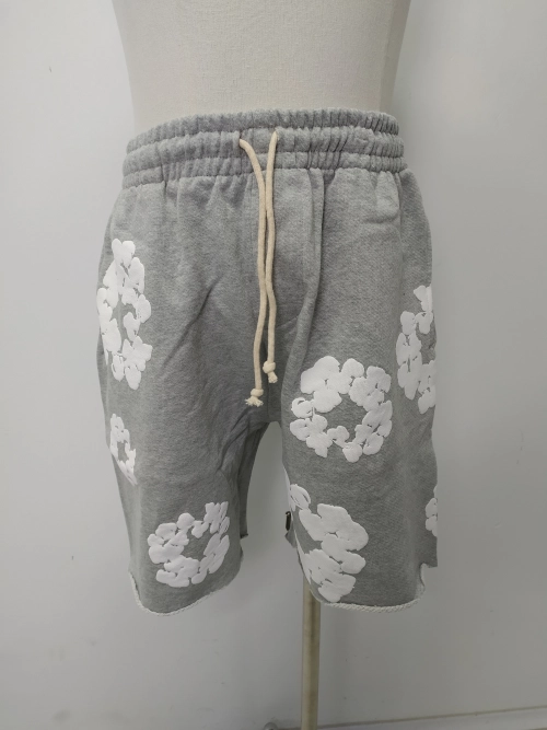 Denim Tears The Cotton Wreath Shorts Grey review 