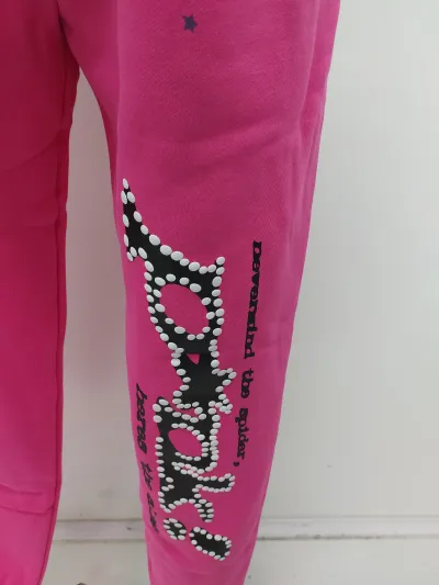 Sp5der pink tracksuit suit review stockxkicks 00