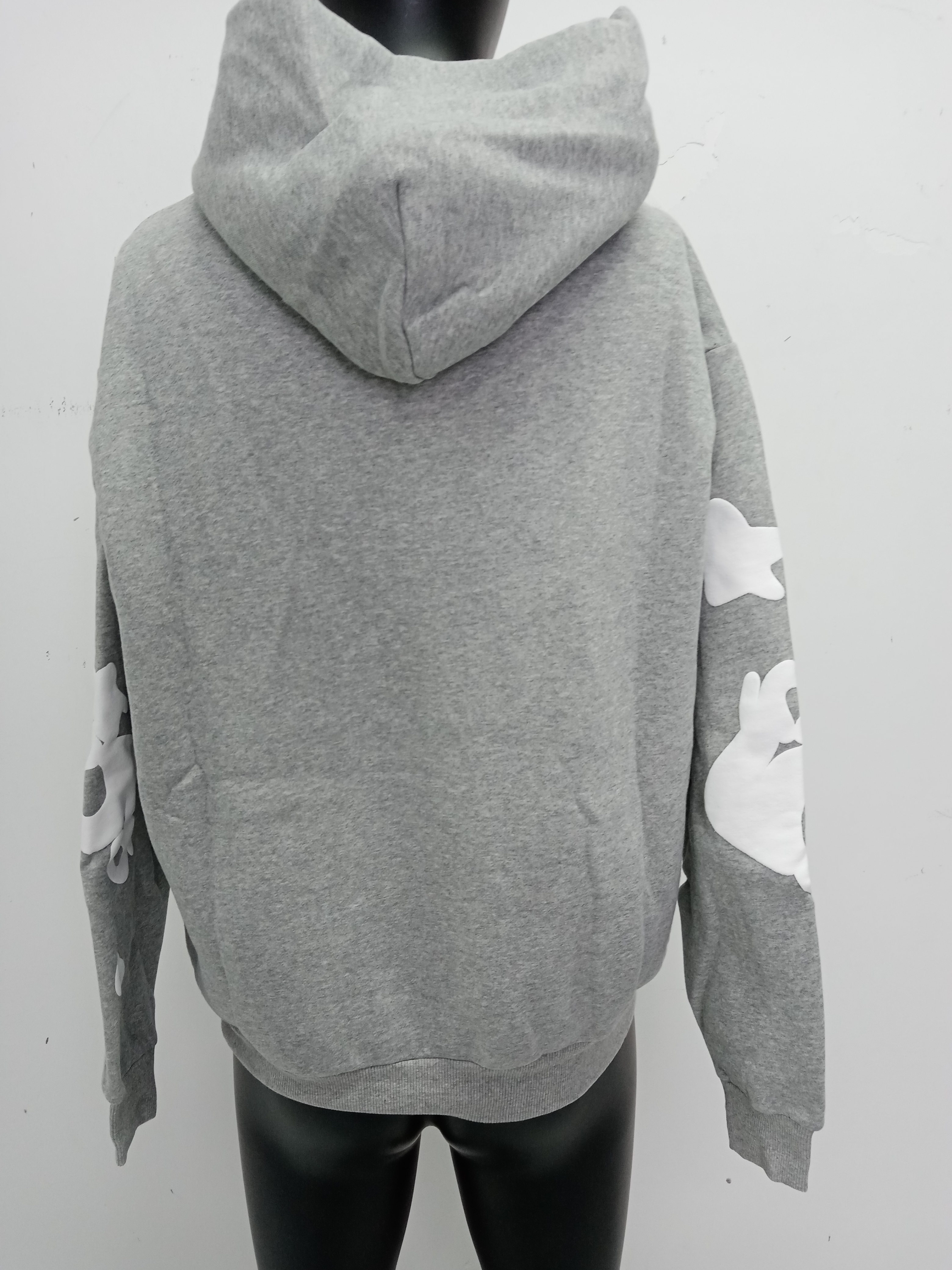 Sp5der Beluga Hoodie Heather Grey YZ EG915 review Kyrie 03