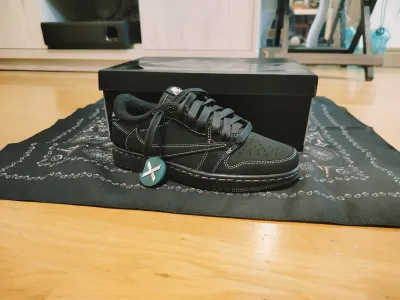 【$49 High Cost Effective】Air Jordan 1 Retro Low OG SP Travis Scott Black Phantom DM7866-001 review Strad 00