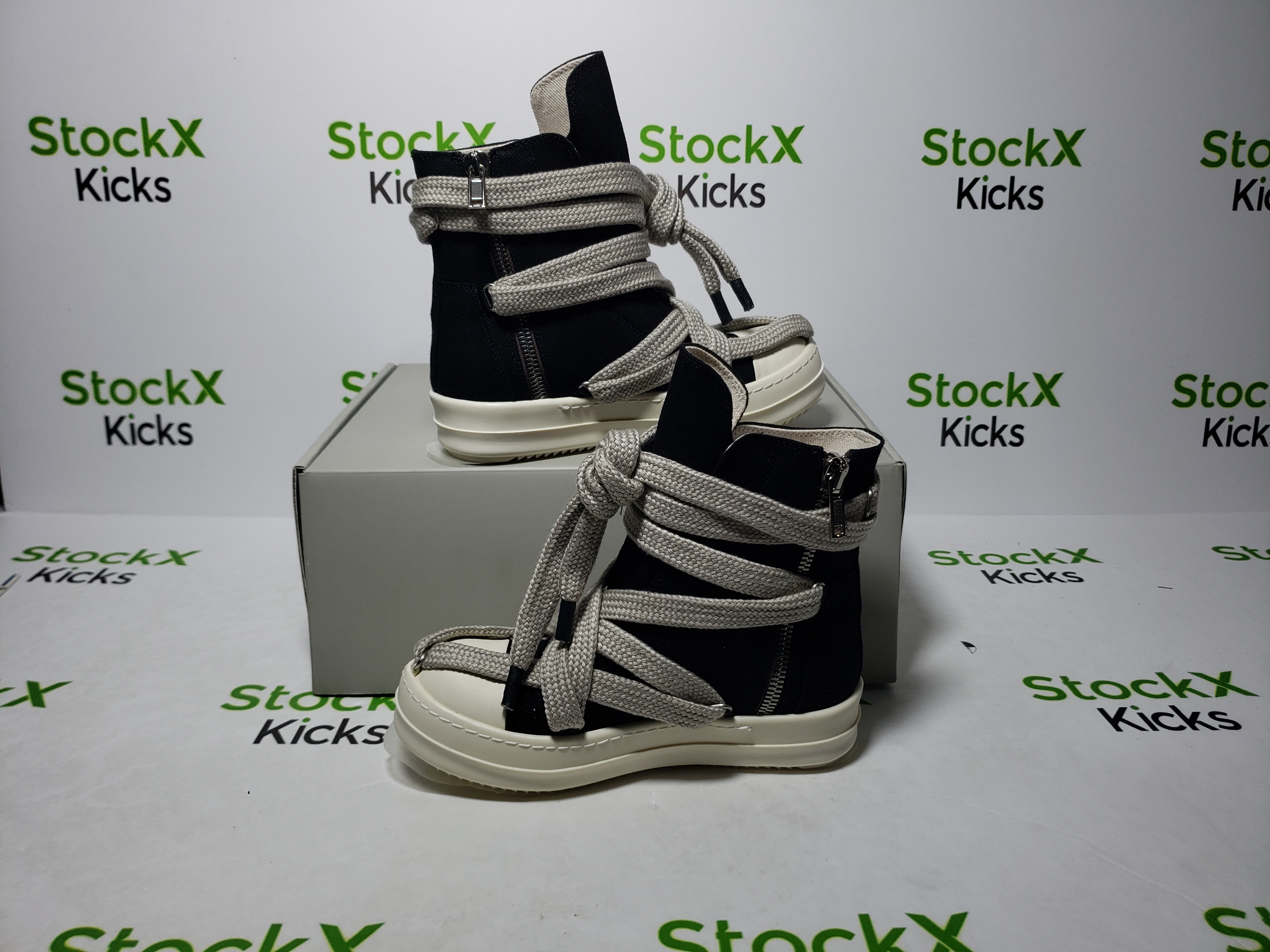 Rick Owens DRKSHDW Luxor Hexa High Black Milk review Kyrie 00