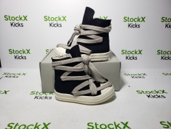 Rick Owens DRKSHDW Luxor Hexa High Black Milk review Kyrie 03