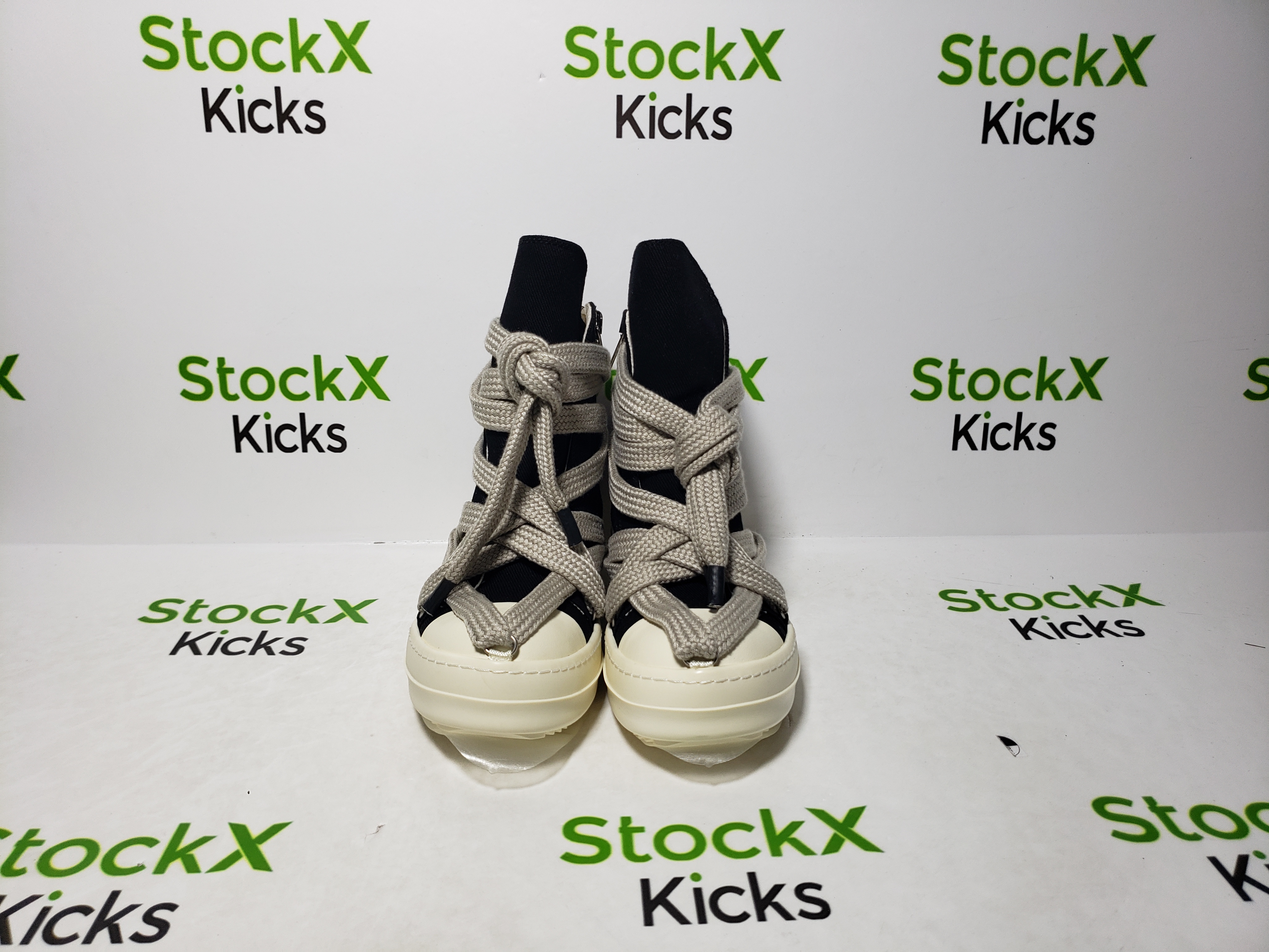 Rick Owens DRKSHDW Luxor Hexa High Black Milk review Kyrie 05