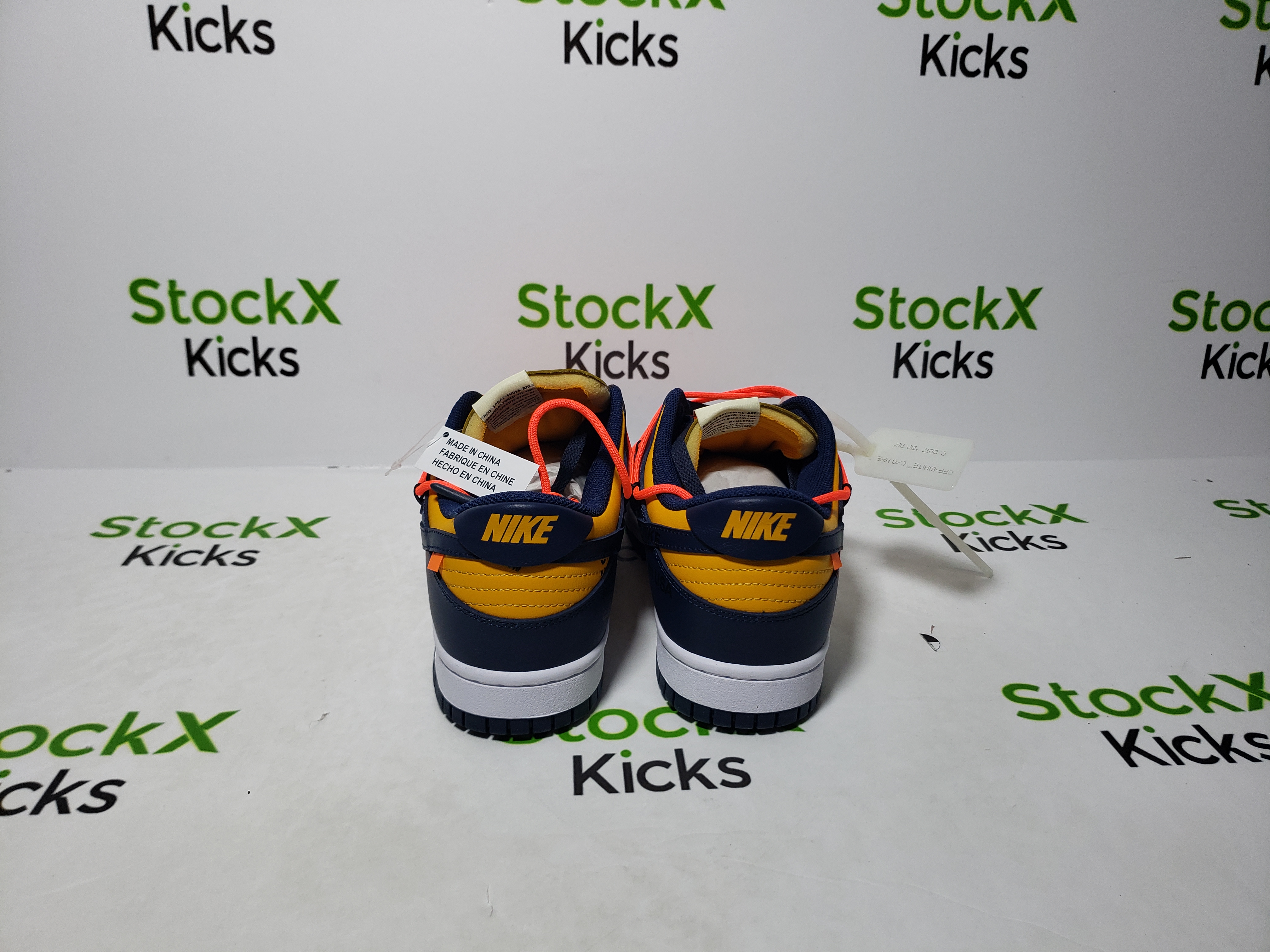 LJR Batch Nike Dunk Low Off-White University Gold Midnight Navy CT0856-700 review Kystal 03