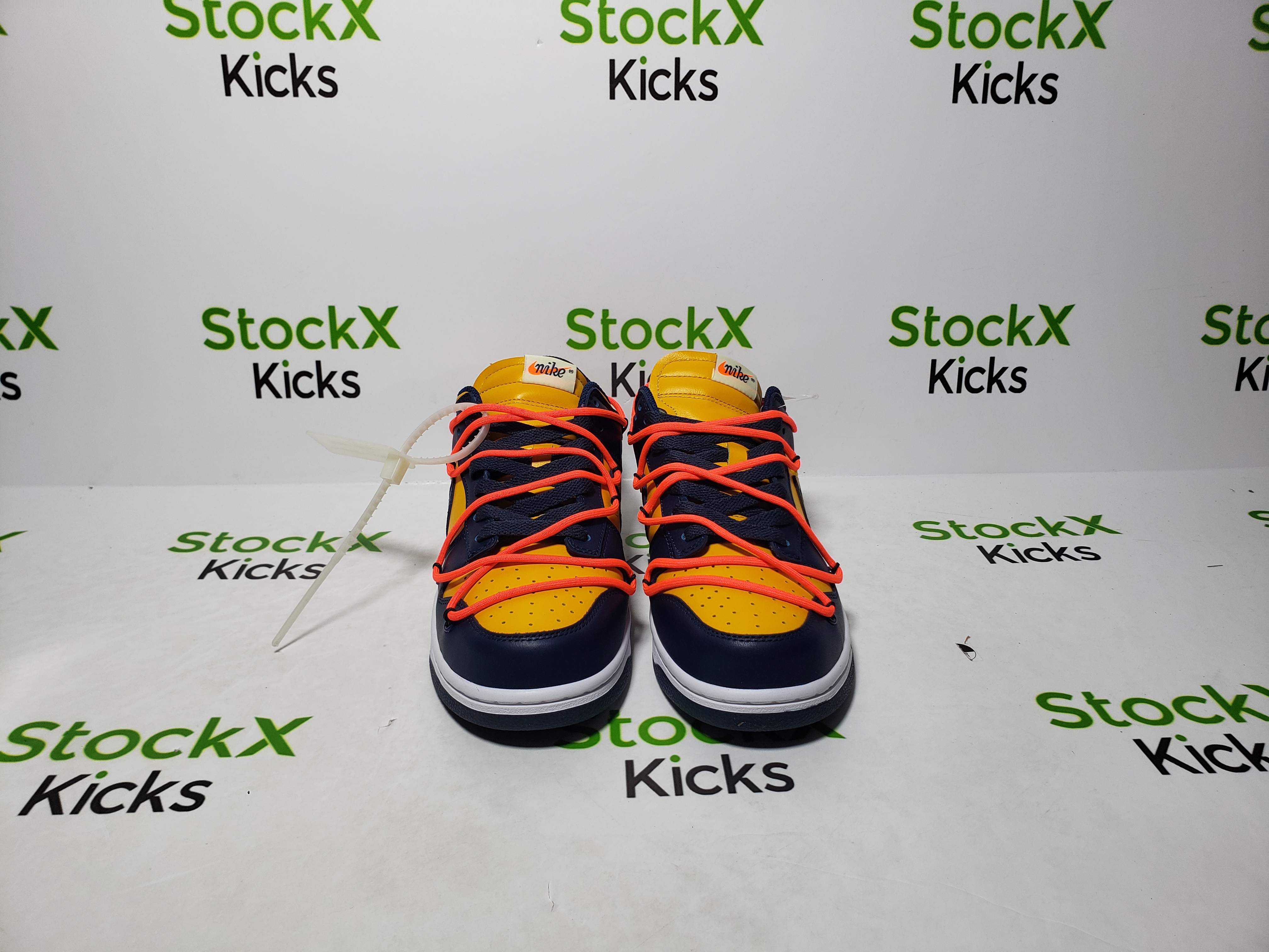 LJR Batch Nike Dunk Low Off-White University Gold Midnight Navy CT0856-700 review Kystal 04