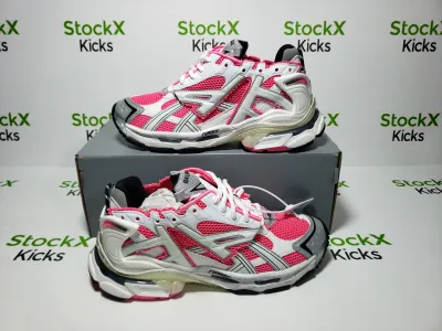 Balenciaga Runner White Fluo Pink 677402 W3RBN 9155 review stockxkicks 03