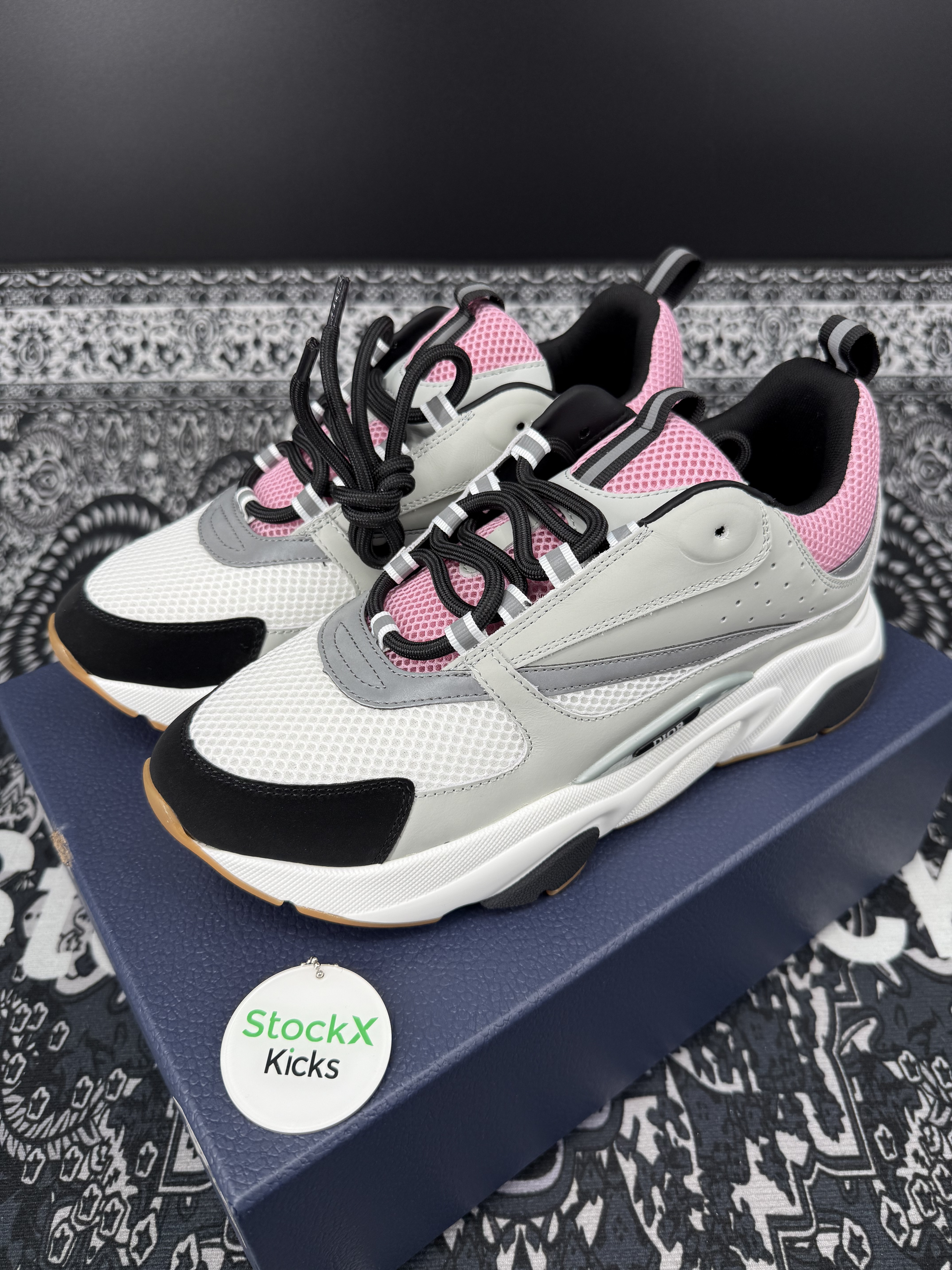 Dior B22 Sneakers Grey Pale Pink CK241024 review stockxkicks 00