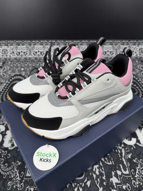 Dior B22 Sneakers Grey Pale Pink CK241024 review 