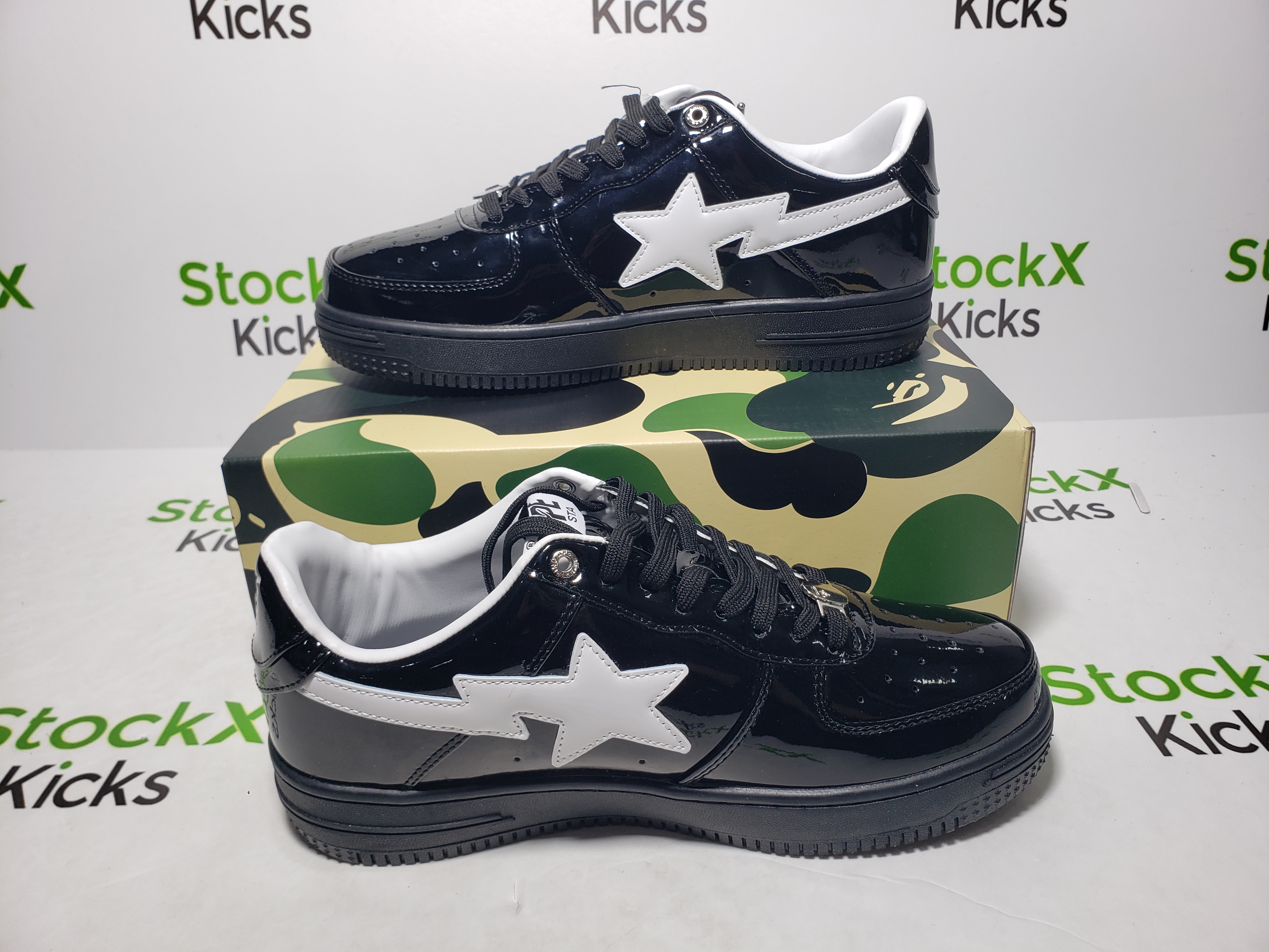 A Bathing Ape Bape Sta #2 Black Patent 0ZXSHW 291 302M review Victor 02