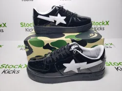 A Bathing Ape Bape Sta #2 Black Patent 0ZXSHW 291 302M review Victor 04