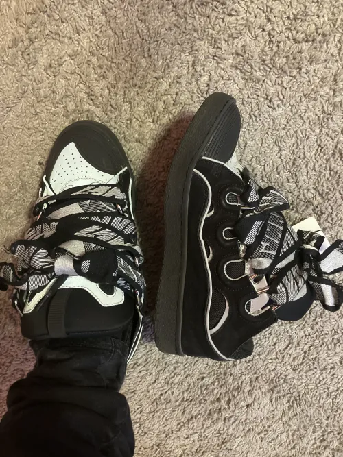 Lanvin Curb Sneaker Black Grey FM-SKRK11-REFL-P2210 PB111901 review 