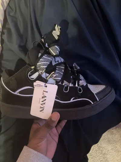 Lanvin Curb Sneaker Black Grey FM-SKRK11-REFL-P2210 PB111901 review luvutr3ntt_ 02