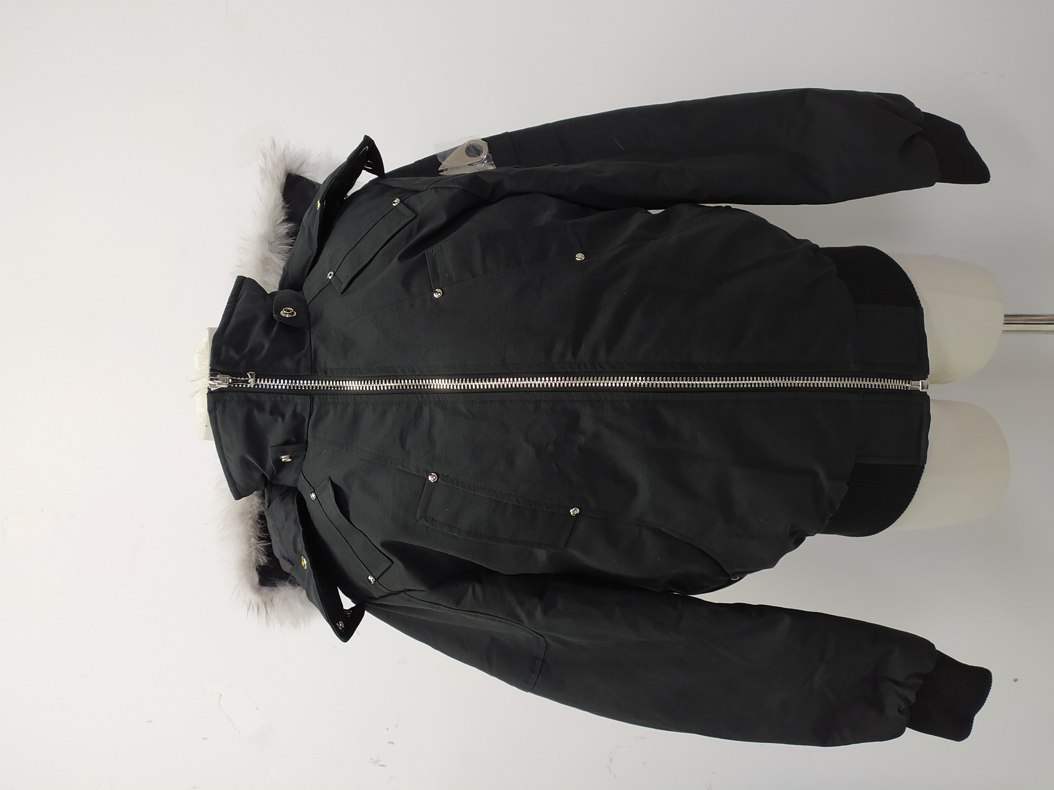 Moose Knuckles Original Ballistic Bomber Jacket Black/White（NFC）YZ241223 review stockxkicks 00
