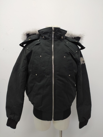 Moose Knuckles Original Ballistic Bomber Jacket Black/White（NFC）YZ241223 review stockxkicks 00