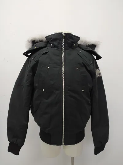 Moose Knuckles Original Ballistic Bomber Jacket Black/White（NFC）YZ241223 review stockxkicks 00
