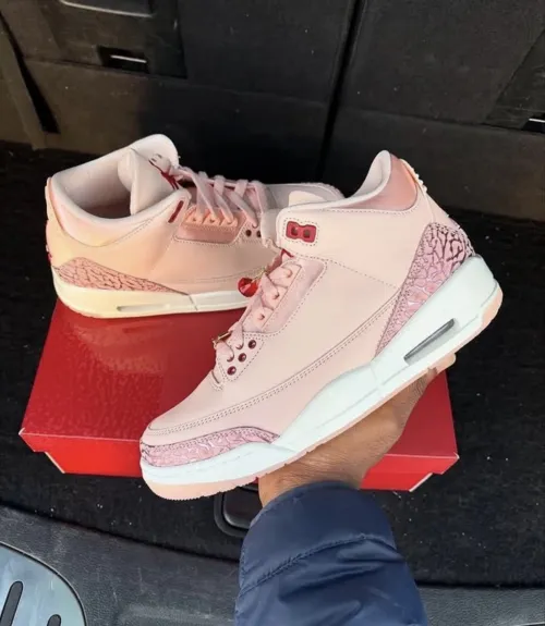 PK God Batch Air Jordan 3 Retro 'Valentine's Day HJ0178-600 review 
