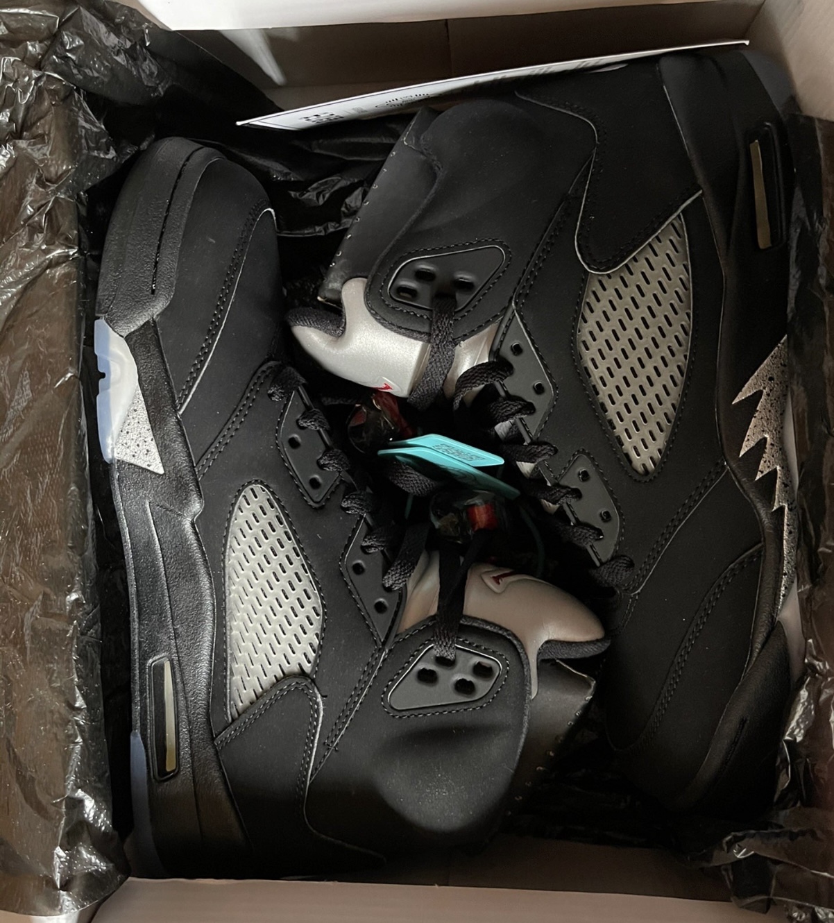 PK God Batch Air Jordan 5 Retro OG Black Metallic Reimagined HF3975-001 review kayo hound