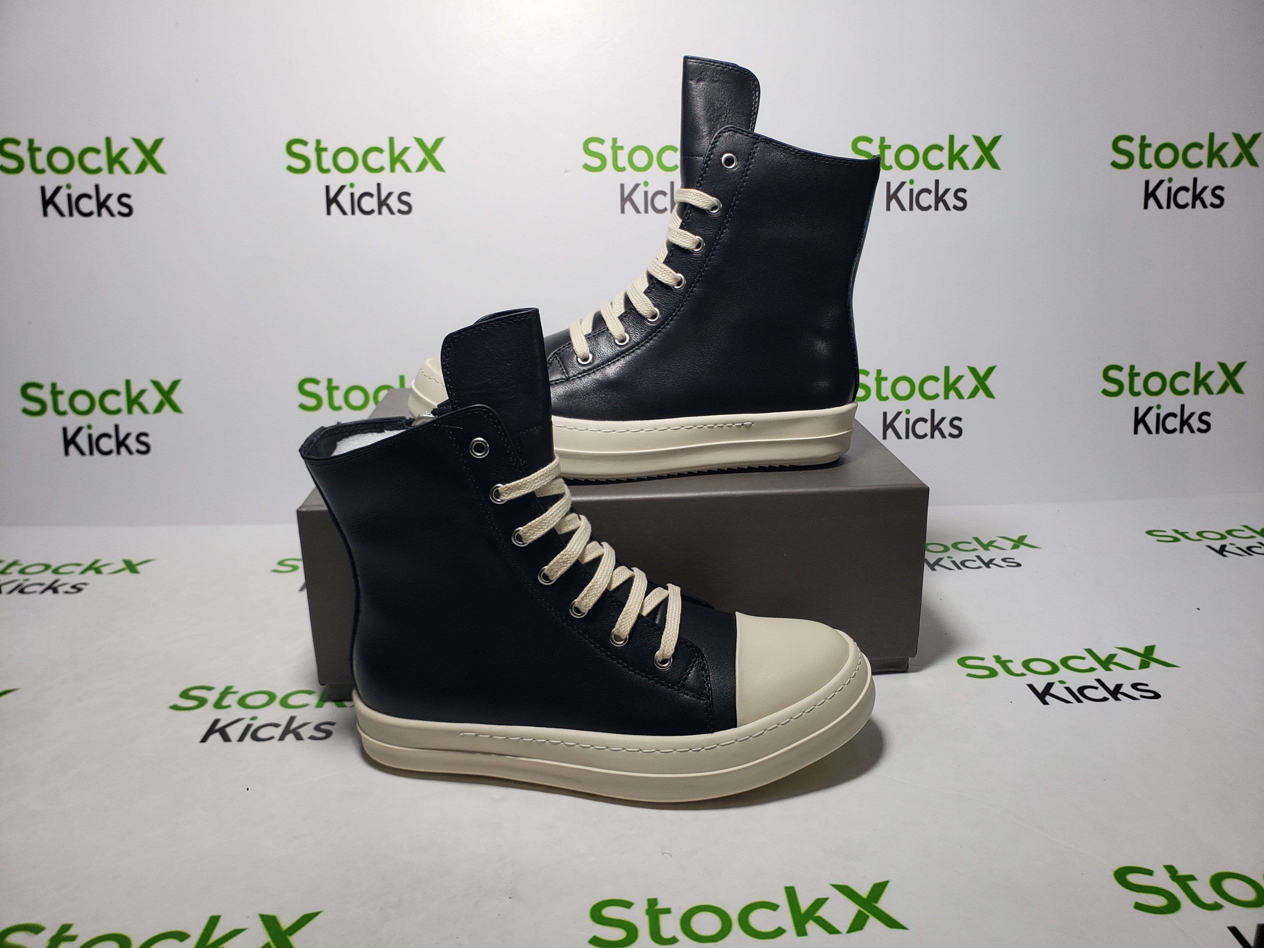 Rick Owens Phlegethon Leather High-Top Sneakers review Kyrie 04