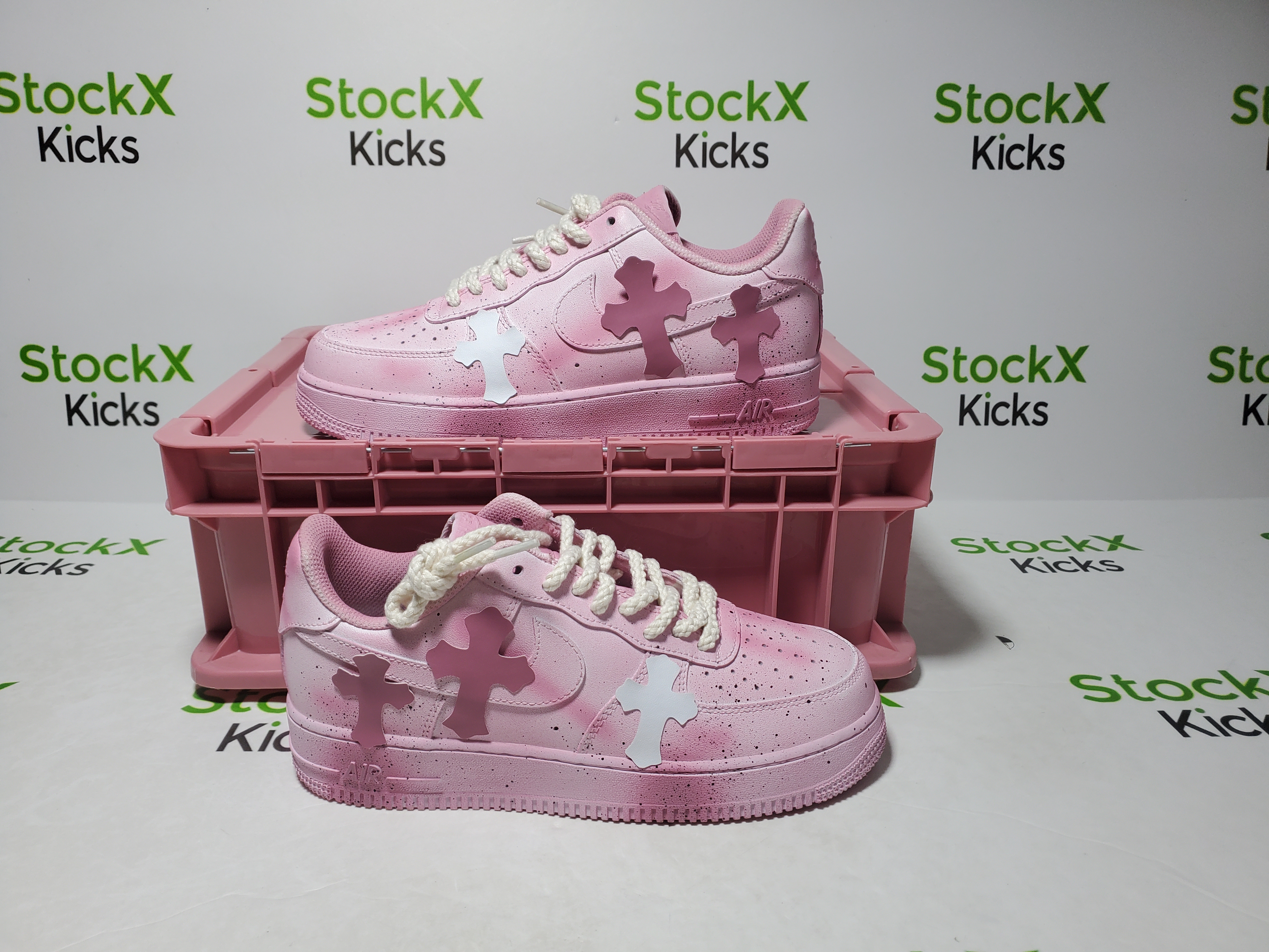 PK God Batch Chrome Hearts x Air Force 1 Pink review Lucy 01