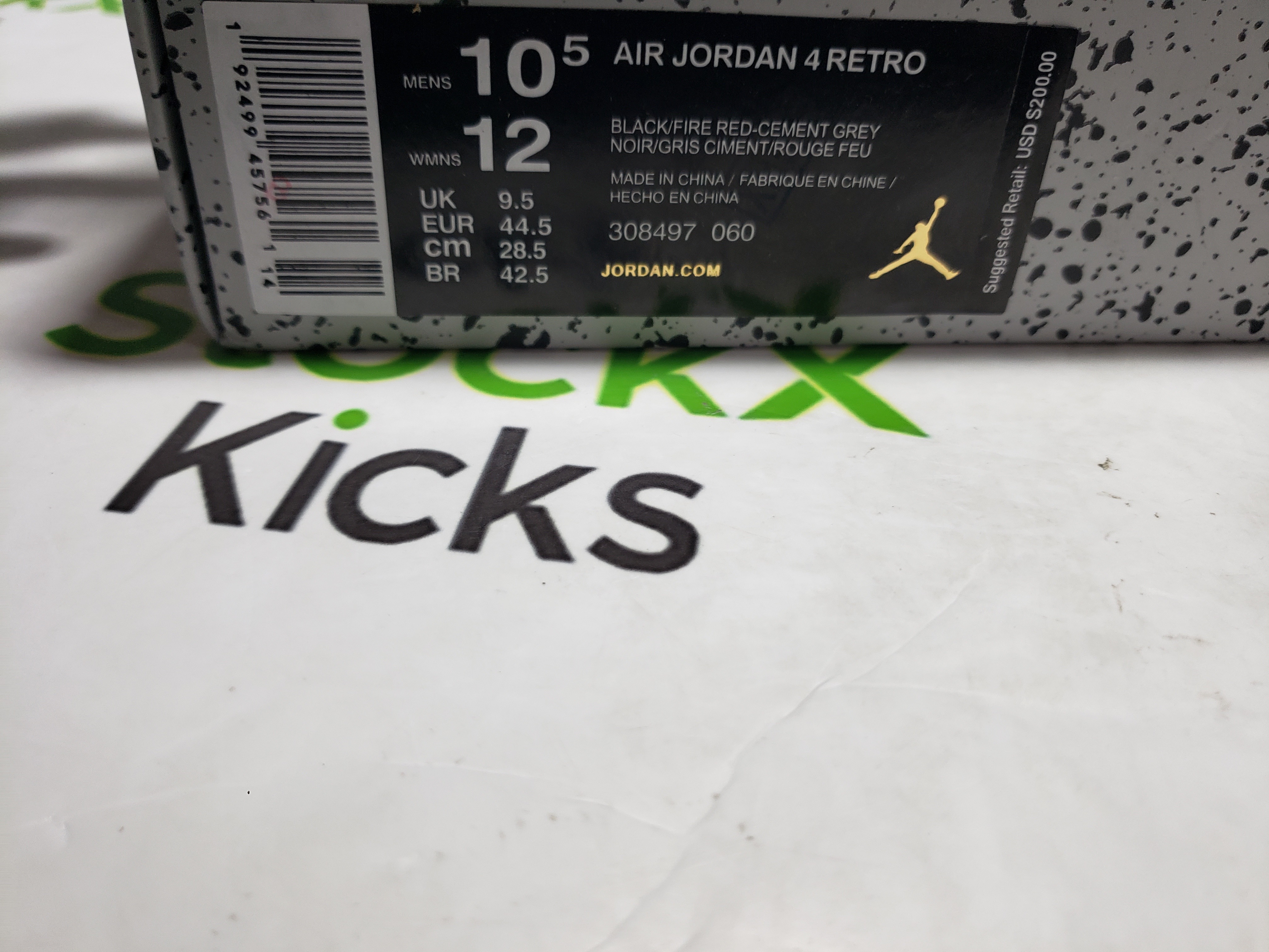 PK God Batch Air Jordan 4 Retro Bred 308497-060 review Cam 00